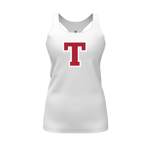 [FT0TRBWH-FYS-LOGO2] Decker Racerback Tank Top (Female Youth S, White, Logo 2)