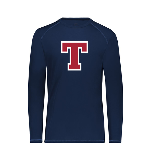 [6845.065.S-LOGO2] Men's SoftTouch Long Sleeve (Adult S, Navy, Logo 2)