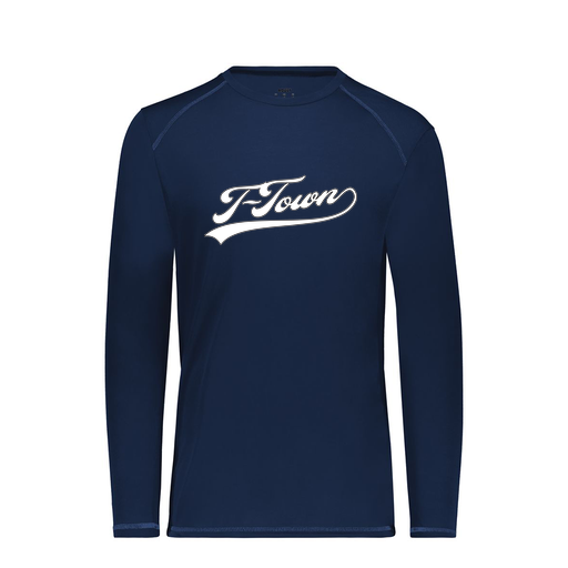 [6846.065.S-LOGO1] Youth SoftTouch Long Sleeve (Youth S, Navy, Logo 1)