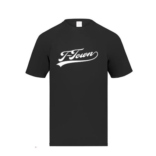 [2791.080.S-LOGO1] Youth Smooth Sport T-Shirt (Youth S, Black, Logo 1)