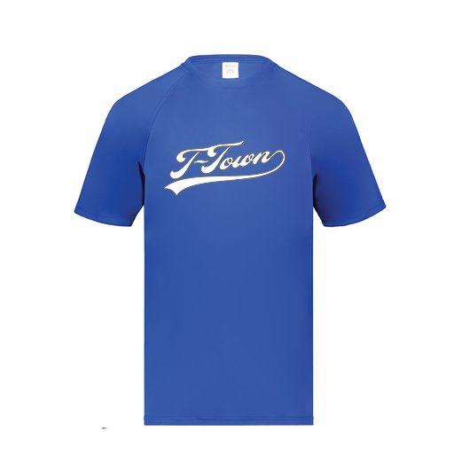 [2791.060.S-LOGO1] Youth Smooth Sport T-Shirt (Youth S, Royal, Logo 1)