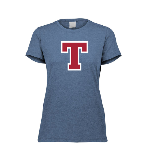[FTSCUBNV-FAXS-LOGO2] Decker Women's Tri-Blend T-Shirt - Short Sleeve (Female Adult XS, Navy, Logo 2)