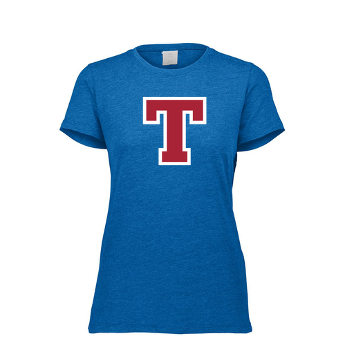 [FTSCUBRY-FAXS-LOGO2] Decker Women's Tri-Blend T-Shirt - Short Sleeve (Female Adult XS, Royal, Logo 2)