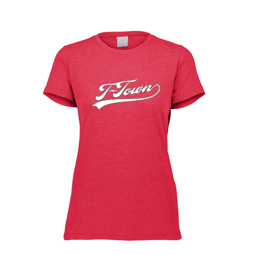 [FTSCUBRD-FAXS-LOGO1] Decker Women's Tri-Blend T-Shirt - Short Sleeve (Female Adult XS, Red, Logo 1)