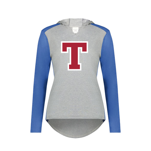 [6902.28V.XS-LOGO2] Ladies Vintage Hoodie (Female Adult XS, Royal, Logo 2)
