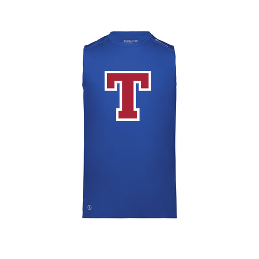 [222593.060.S-LOGO2] Men's CoolDry TankTop (Adult S, Royal, Logo 2)