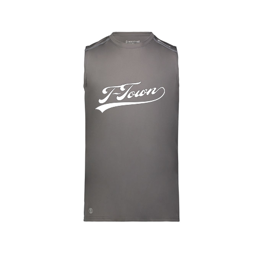 [222593.98D.S-LOGO1] Men's CoolDry TankTop (Adult S, Gray, Logo 1)