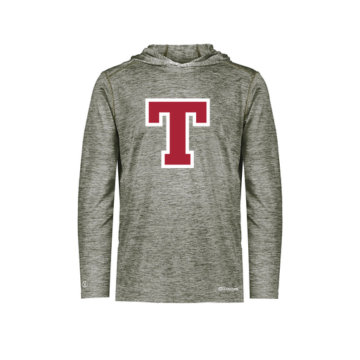 [FOLHCGGY-AS-LOGO2] Decker Men's Charge Hoodie (Adult S, Gray, Logo 2)