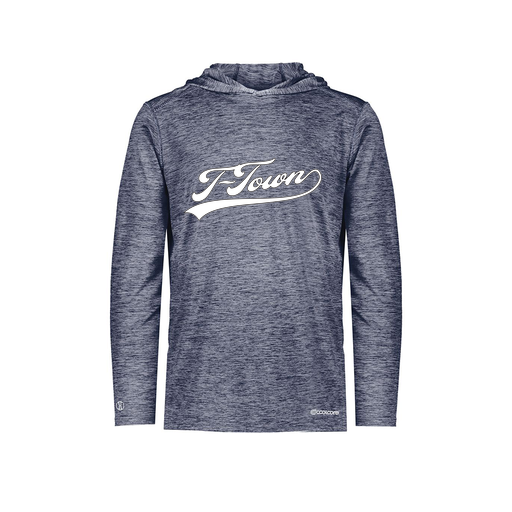 [FOLHCGNV-YS-LOGO1] Decker Youth Charge Hoodie (Youth S, Navy, Logo 1)