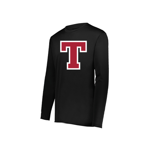 [222822.080.XS-LOGO2] Men's LS Smooth Sport Shirt (Adult XS, Black, Logo 2)