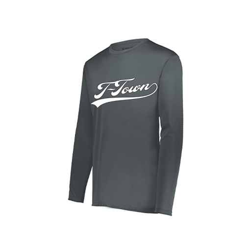[222822.059.XS-LOGO1] Men's LS Smooth Sport Shirt (Adult XS, Gray, Logo 1)
