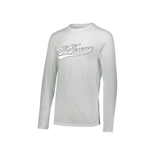 [FTLCUBWH-YS-LOGO1] Decker Youth Tri-Blend T-Shirt - Long Sleeve (Youth S, White, Logo 1)