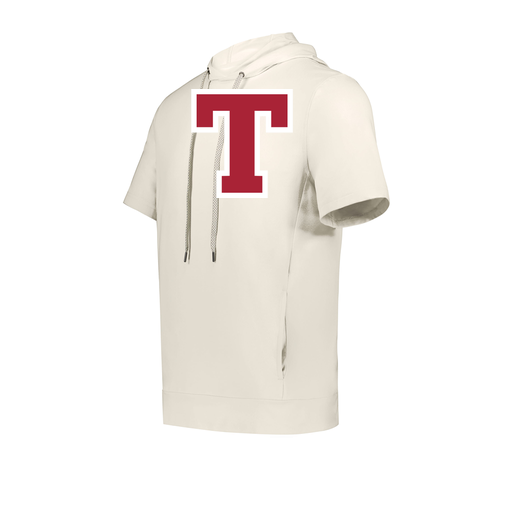 [222605-WHT-YS-LOGO2] YOUTH VENTURA SOFT KNIT SHORT SLEEVE HOODIE (Youth S, White, Logo 2)