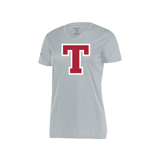 [222820.099.S-LOGO2] Ladies Movement Dri Fit Shirt (Female Adult S, Silver, Logo 2)