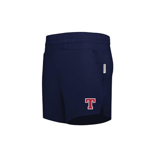 [223704.065.XS-LOGO2] LADIES VENTURA SOFT KNIT SHORTS (Female Adult XS, Navy, Logo 2)